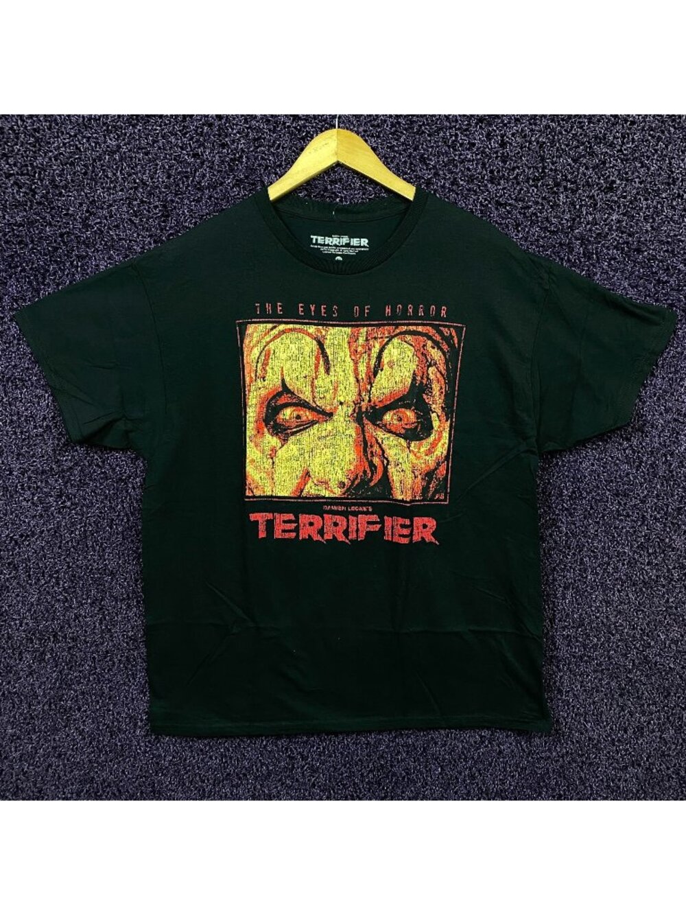 Terrifier The Eyes of Horror Art the Clown Film T-Shirt XL